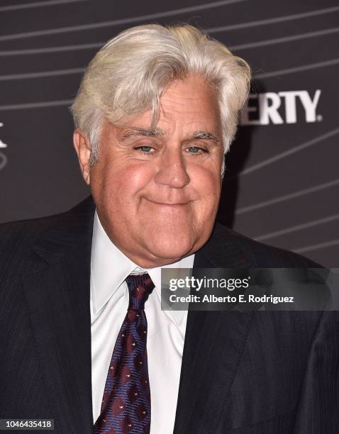 Jay Leno attends the Petersen Automotive Museum Gala at The Petersen Automotive Museum on October 5, 2018 in Los Angeles, California.