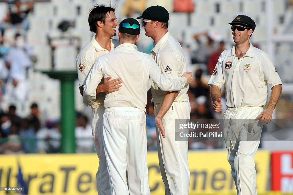 First Test - Day Two:  India v Australia