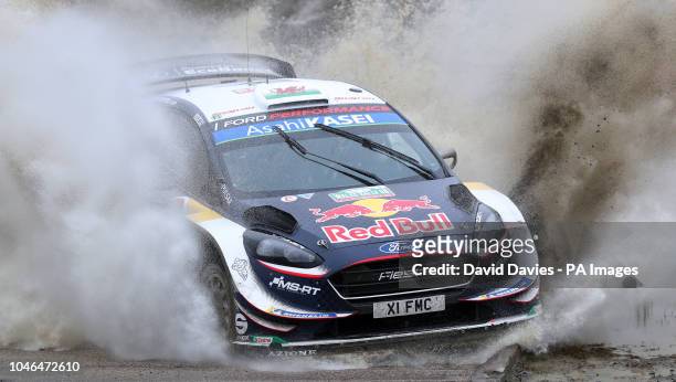 Sport Ford's Elfyn Evans on the Sweet Lamb stage during day three of the DayInsure Wales Rally GB.