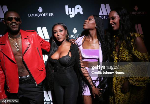 Auston Reynolds, Jessika Quynn Reynolds, Rey Reynolds, and Ethiopia Habtemariam attend the BET Hip Hop Awards 2018 Weekend - Kick Off Party at Soho...