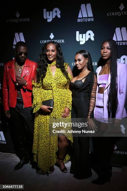 Auston Reynolds, Ethiopia Habtemariam, Jessika Quynn Reynolds, and Rey Reynolds attend the BET Hip Hop Awards 2018 Weekend - Kick Off Party at Soho...