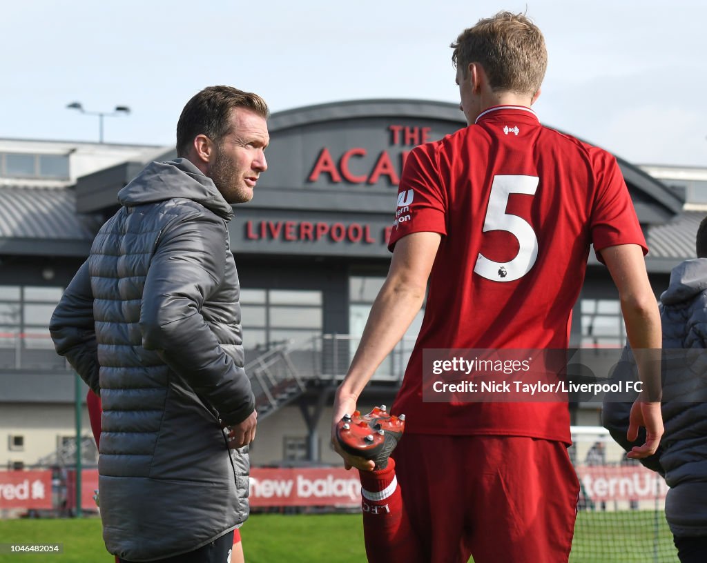 Liverpool v Manchester City: U18 Premier League