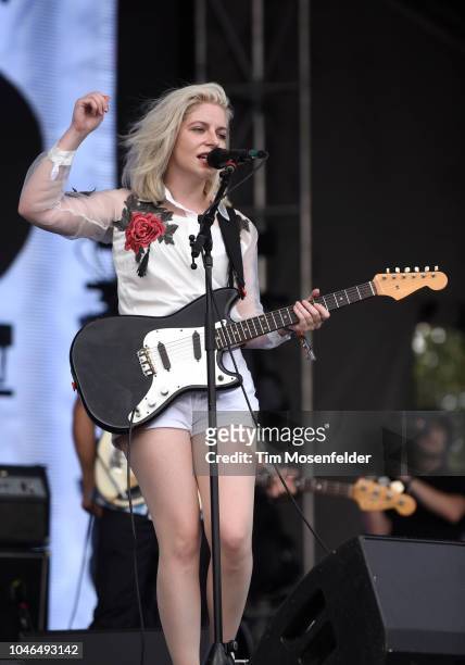 Molly Rankin of Alvvays performs during the 2018 Austin City Limits Music Festival at Zilker Park on October 5, 2018 in Austin, Texas.