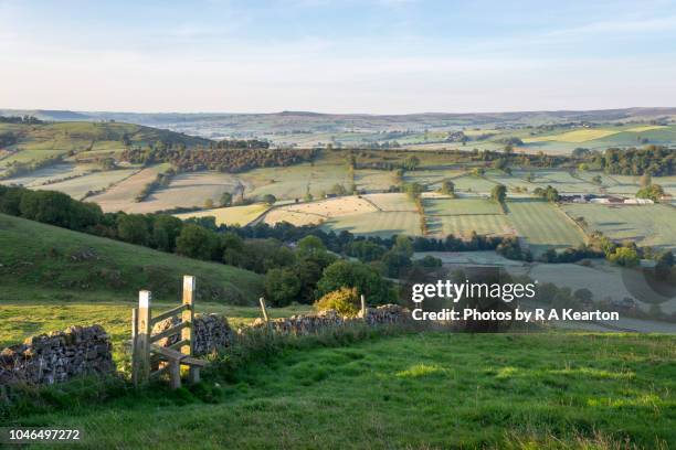 autumn morning in the english countryside - stye stock pictures, royalty-free photos & images