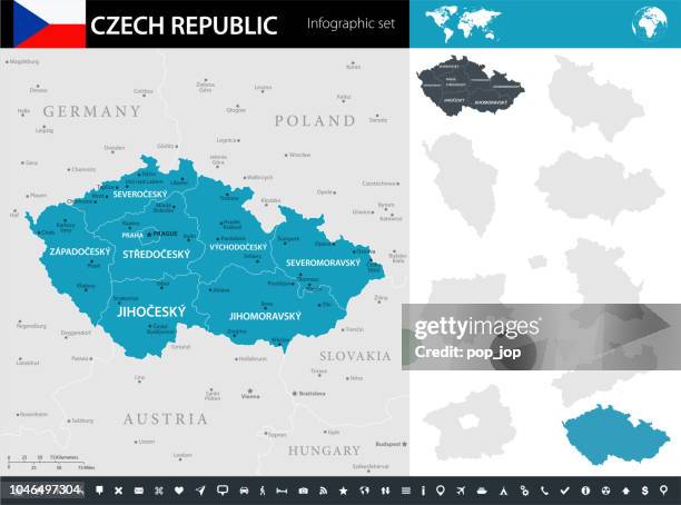 09 - tschechische republik - murena infografik kurze 10 - tschechische republik stock-grafiken, -clipart, -cartoons und -symbole