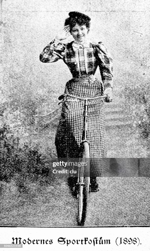 Women's fashion 1898 - bicycle dress