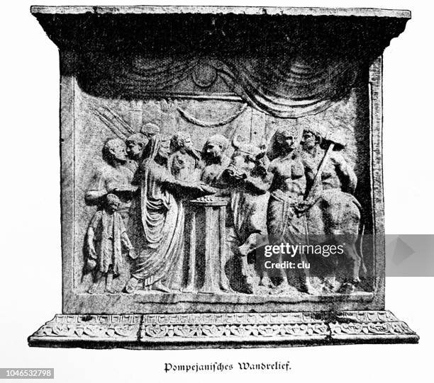 Pompeii Carving High Res Illustrations - Getty Images