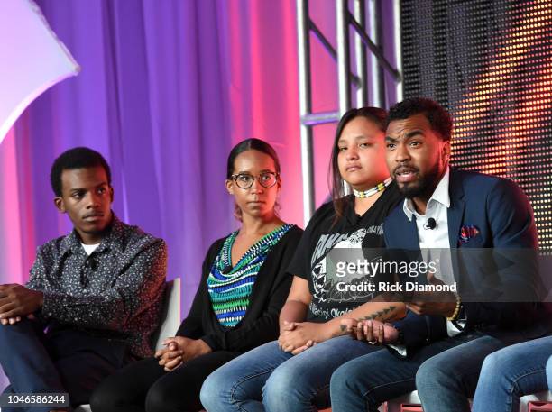 Youth Activists, Brian Ball, Jasmine Burton, Jaclyn Charger and Nicholas Cousar attend the 2018 Georgia Campaign for Adolescent Power & Potential...