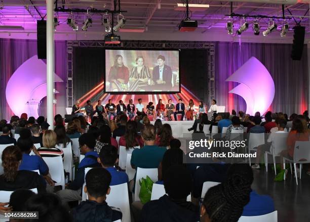 Laurie Dhue, TV Journalist with Youth Activists, Brian Ball, Jasmine Burton, Jaclyn Charger, Nicholas Cousar, Charlie Lucas, Hannah Lucas, Royce...