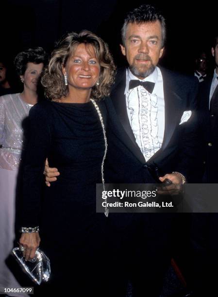 Producer Stephen Cannell and wife Marcia Finch attending Second Annual Commitment To Life Benefiting AIDS Project on September 19, 1986 at the Los...