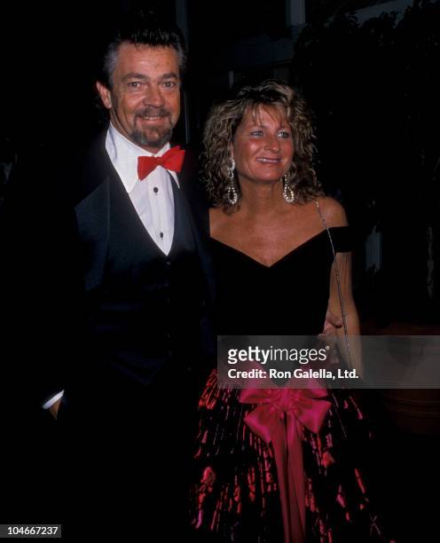 Producer Stephen Cannell and wife Marcia Finch attending "Princess Grace Foundation Gala Honoring Cary Grant" on October 19, 1988 at the Beverly...