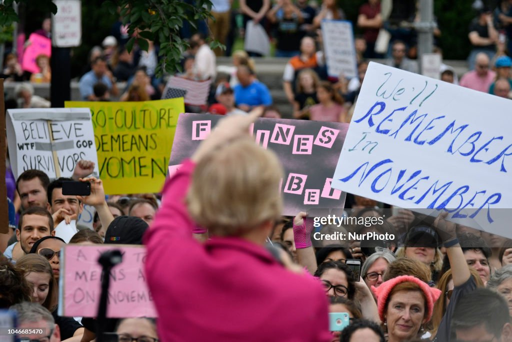 Protesters Demonstrate Against Supreme Court Nominee Brett Kavanaugh