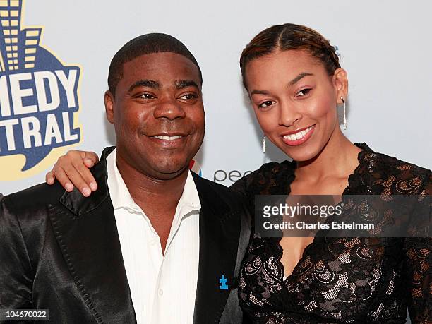 Actor/comedian Tracy Morgan and Tanisha Hall attend Comedy Central's Night Of Too Many Stars: An Overbooked Concert For Autism Education at the...