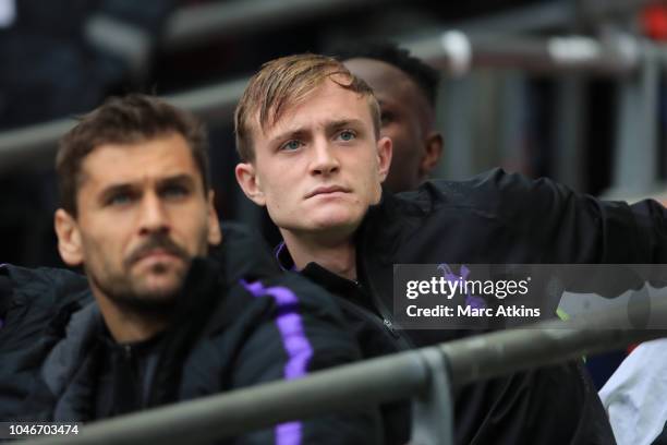 Oliver Skipp of Tottenham Hotspur during the Premier League match between Tottenham Hotspur and Cardiff City at Tottenham Hotspur Stadium on October...