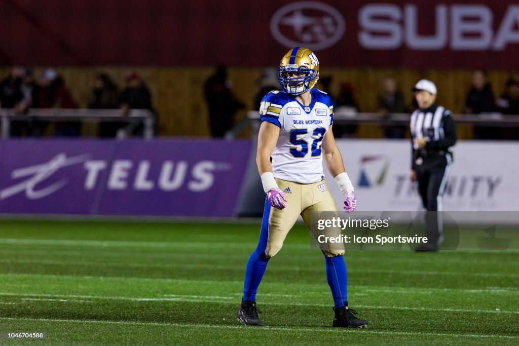 CFL: OCT 05 Winnipeg Blue Bombers at Ottawa Redblacks