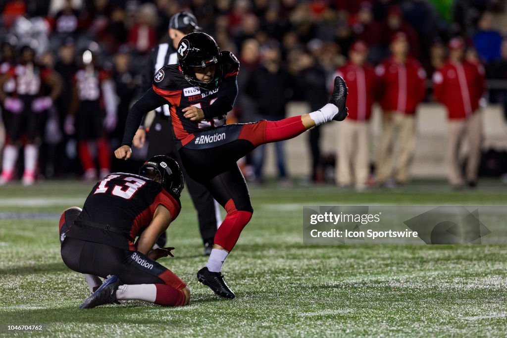 CFL: OCT 05 Winnipeg Blue Bombers at Ottawa Redblacks