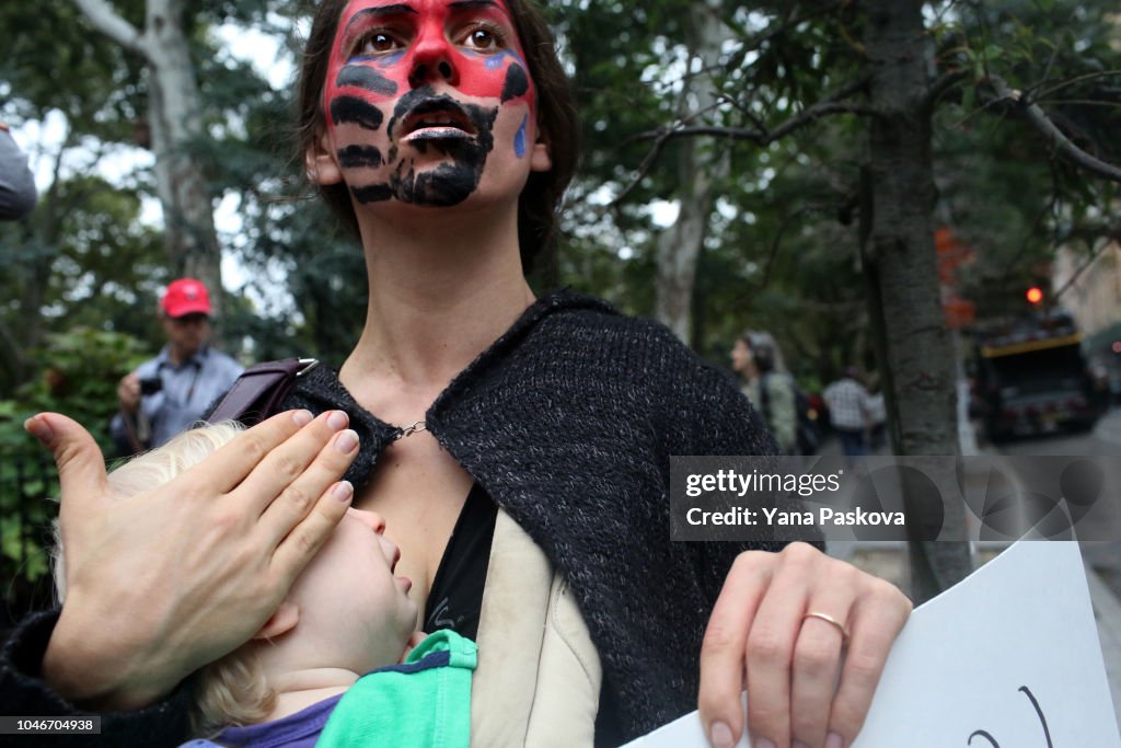 Protesters Demonstrate Against Supreme Court Nominee Brett Kavanaugh