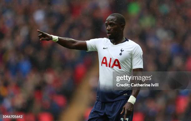 Moussa Sissoko of Tottenham Hotspur during the Premier League match between Tottenham Hotspur and Cardiff City at Wembley Stadium on October 6, 2018...