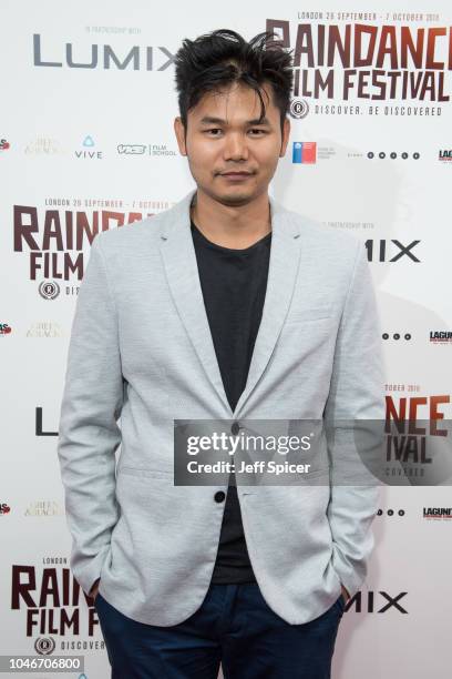 Jean-Paul Ly attends the screening of "Nightshooters" during the Raindance Film Festival at Vue Piccadilly on October 6, 2018 in London, England.
