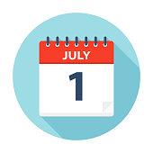 July 1 - Calendar Icon