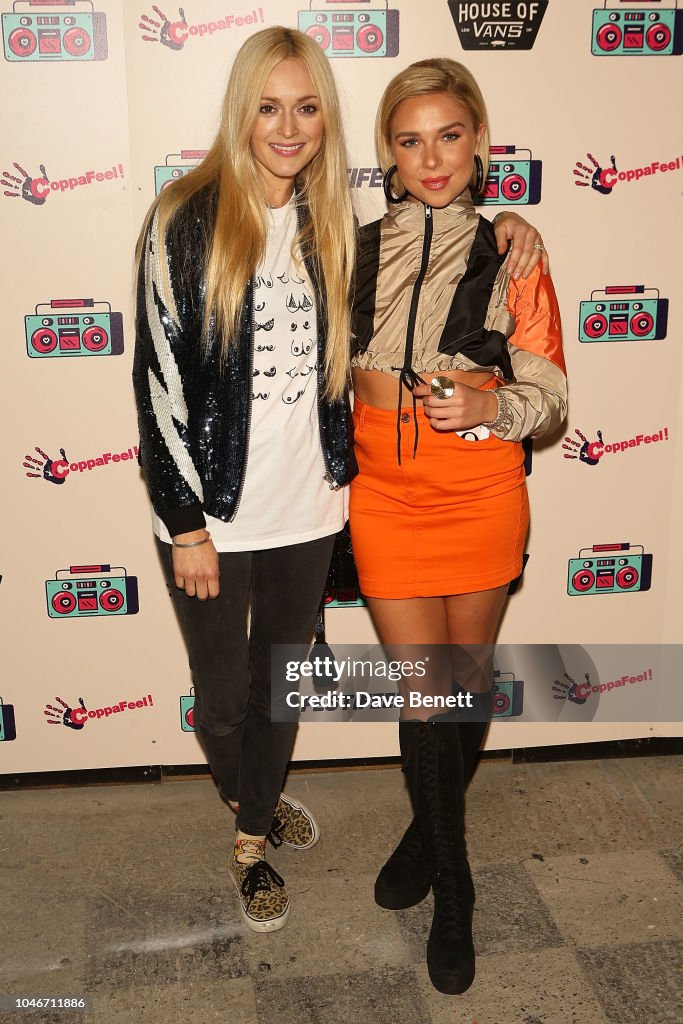 Fearne Cotton and Gabby Allen attend CoppaFeel! FestiFeel at House of