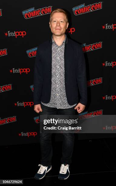 Actor Anthony Rapp attends the Star Trek: Discovery panel during New York Comic Con at The Hulu Theater at Madison Square Garden on October 6, 2018...