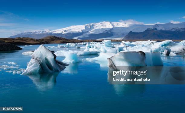 glacier lagoon, iceland - ice sheet stock pictures, royalty-free photos & images