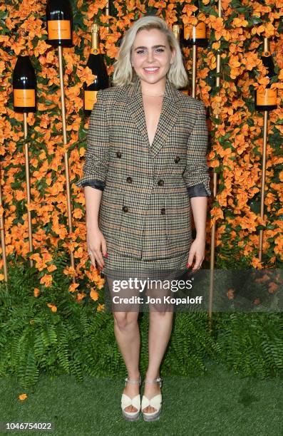 Mae Whitman attends the 9th Annual Veuve Clicquot Polo Classic Los Angeles at Will Rogers State Historic Park on October 6, 2018 in Pacific...