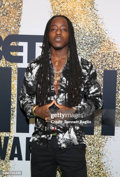 Ace Hood arrives at the BET Hip Hop Awards 2018 at Fillmore Miami Beach on October 6, 2018 in Miami Beach, Florida.