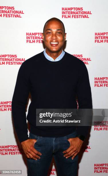 S anchor Don Lemon attends the red carpet for "The Panama Papers" at UA East Hampton Cinema 6 during Hamptons International Film Festival 2018 - Day...