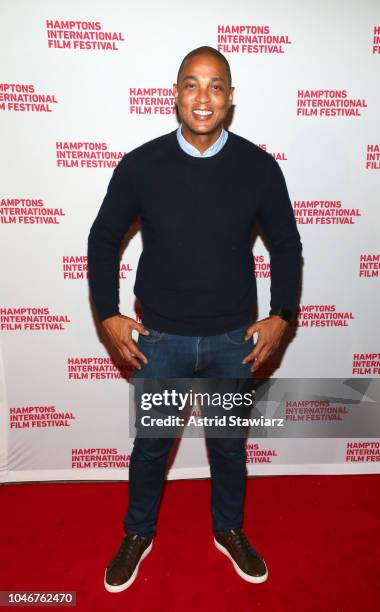 S anchor Don Lemon attends the red carpet for "The Panama Papers" at UA East Hampton Cinema 6 during Hamptons International Film Festival 2018 - Day...