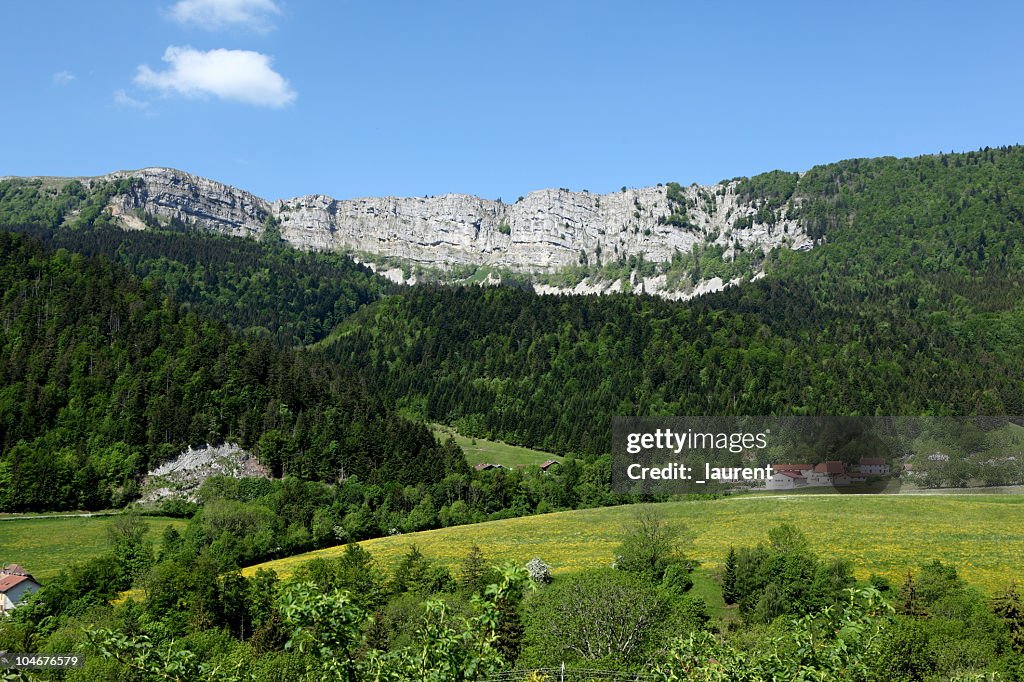 Cliff de Piquemiette Franche Comté millésimé du, en France