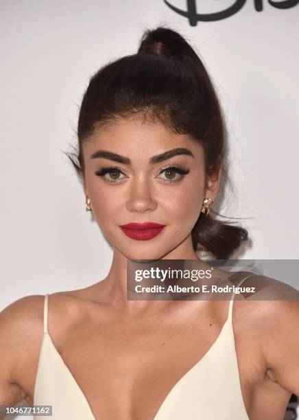 Sarah Hyland attends Mickey's 90th Spectacular at The Shrine Auditorium on October 6, 2018 in Los Angeles, California.