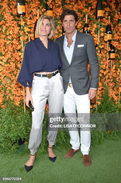 Argentine model Nacho Figueras and wife Delfina Blaquier attend the 9th Annual Veuve Clicquot Polo Classic in Los Angeles, California, on October 6,...