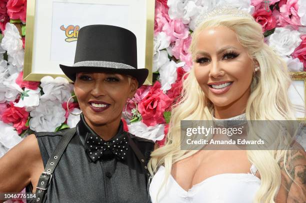 Model Amber Rose and her mother Dorothy Rose attend the 4th Annual Amber Rose SlutWalk on October 6, 2018 in Los Angeles, California.