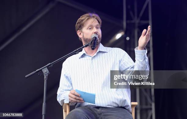 Tim Heidecker of On Cinema Live! performs onstage during Adult Swim Festival 2018 at ROW DTLA on October 6, 2018 in Los Angeles, California.