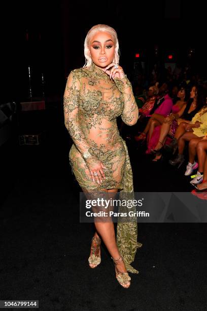 Blac Chyna attends during the BET Hip Hop Awards 2018 at Fillmore Miami Beach on October 6, 2018 in Miami Beach, Florida.
