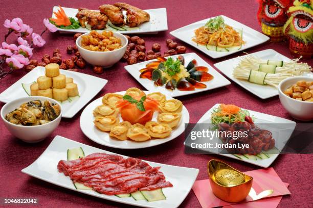 chinese new year foods - 2018 chinese new year stock pictures, royalty-free photos & images