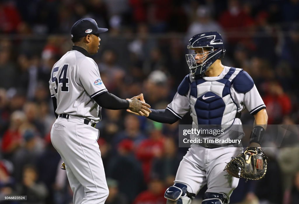 Divisional Round - New York Yankees v Boston Red Sox - Game Two