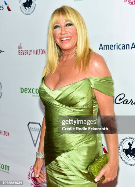 Suzanne Somers attends the 2018 Carousel of Hope Ball at The Beverly Hilton Hotel on October 6, 2018 in Beverly Hills, California.