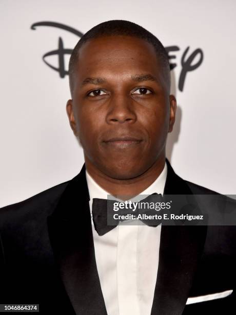 Leslie Odom, Jr. Attends Mickey's 90th Spectacular at The Shrine Auditorium on October 6, 2018 in Los Angeles, California.