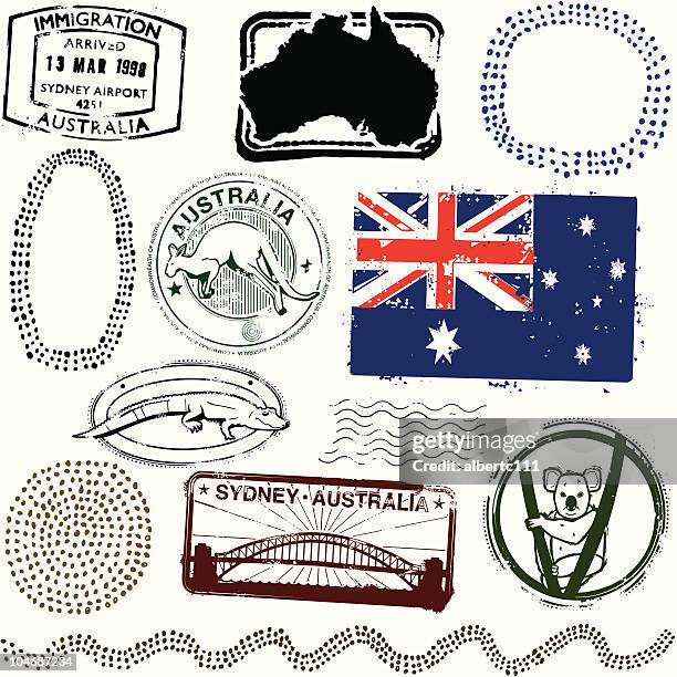 dort, wo frauen und männer thunder glow - australien stock-grafiken, -clipart, -cartoons und -symbole