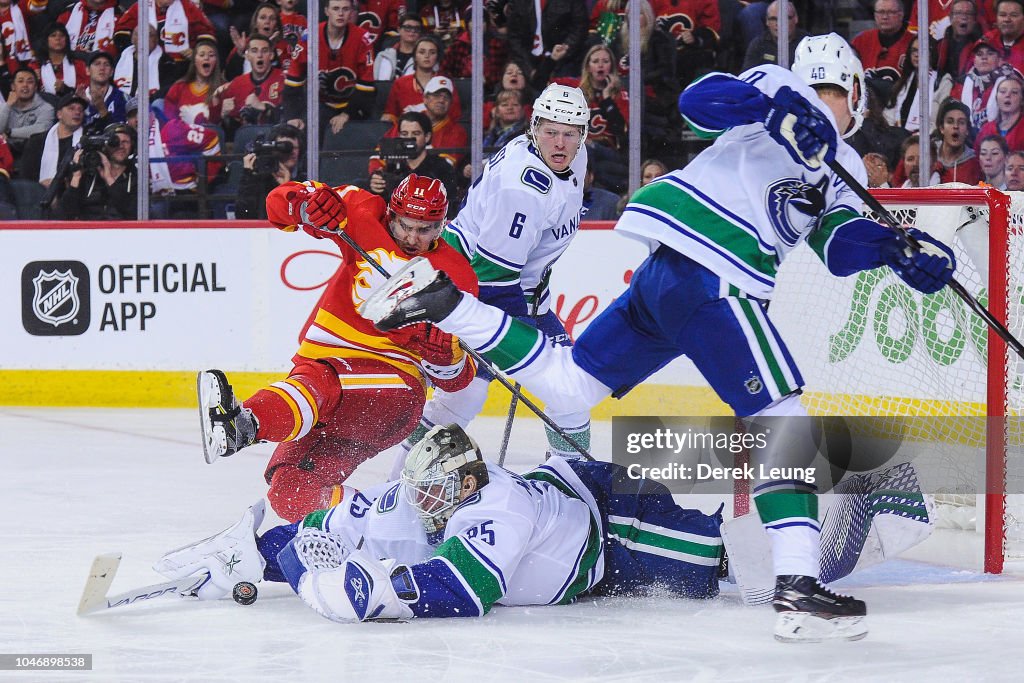 Vancouver Canucks v Calgary Flames