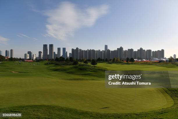 General view on day four of the UL International Crown at Jack Nicklaus Golf Club on October 7, 2018 in Incheon, South Korea.