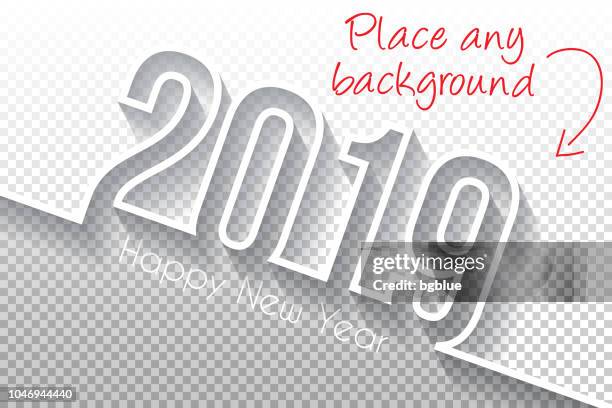 happy new year 2019 design - blank backgroung - happy new year 2019 stock illustrations