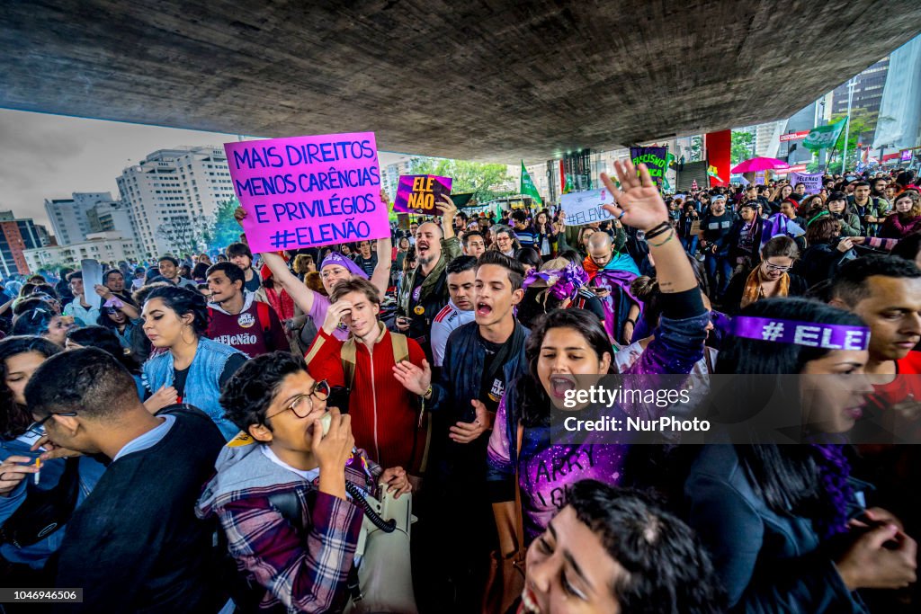 Women Protest Against Jair Bolsonaro