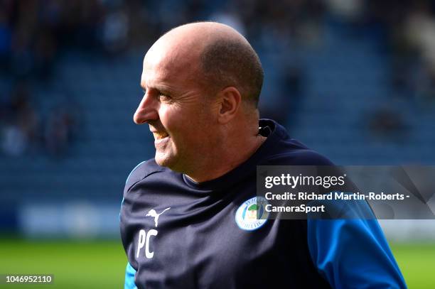 Wigan Athletic manager Paul Cook looks on during the Sky Bet Championship match between Preston North End and Wigan Athletic at Deepdale on October...