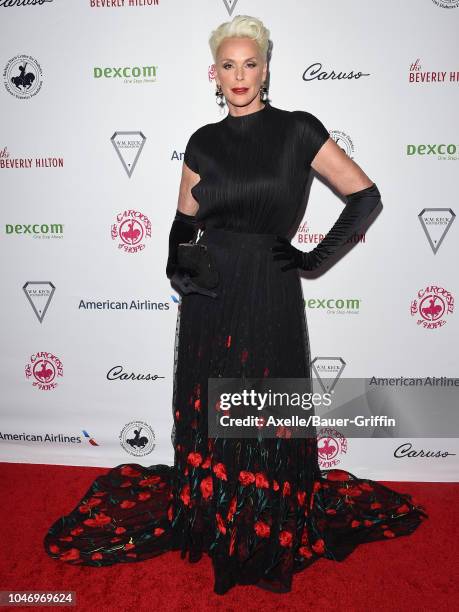 Brigitte Nielsen attends the 2018 Carousel of Hope Ball at The Beverly Hilton Hotel on October 6, 2018 in Beverly Hills, California.