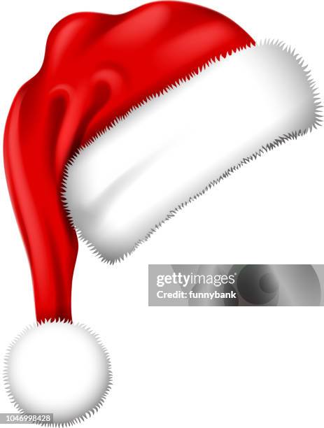 ilustrações de stock, clip art, desenhos animados e ícones de santa hat symbol - santa hat