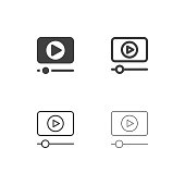 Video Player Icons - Multi Series